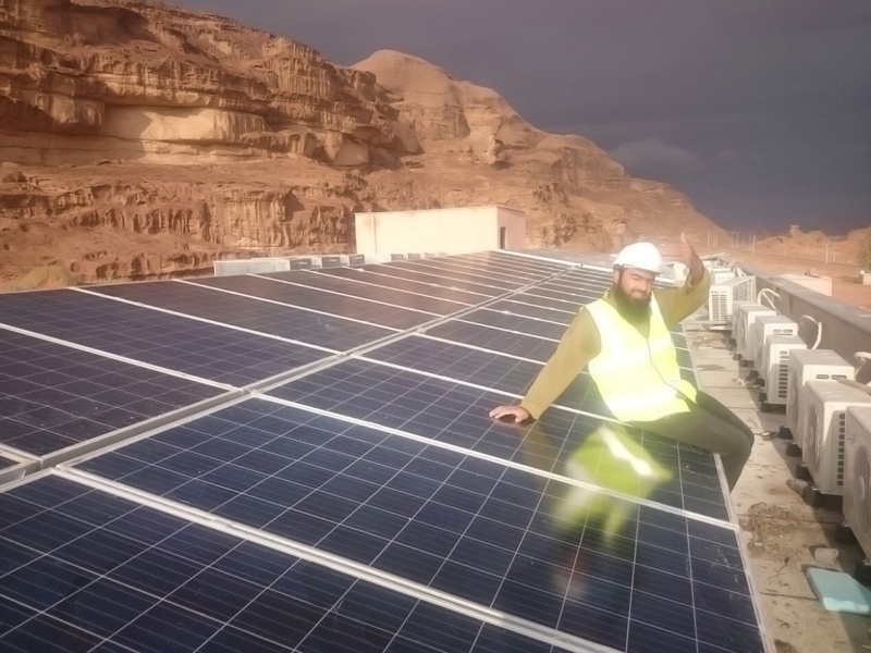 Proyecto solar Restar 32KW en Jordania 2016